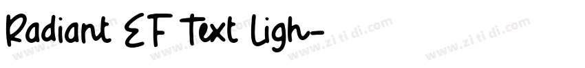 Radiant EF Text Ligh字体转换
